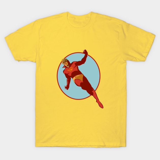 Golden Age Wonder Man T-Shirt by NeverKnew_Lane